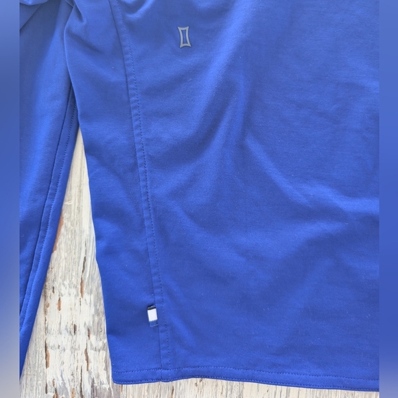 Kit and Ace Cropped Button Up Blouse Blue Women's XS - Picture 7 of 8